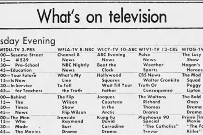 NBC TV Schedule