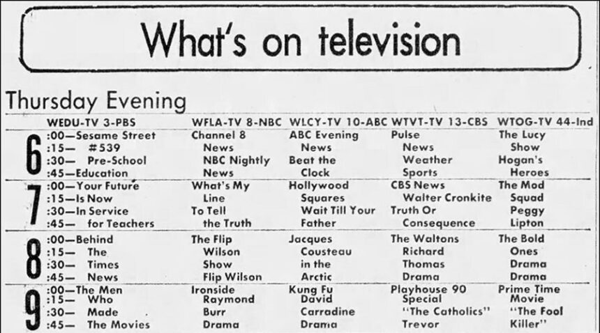 NBC TV Schedule