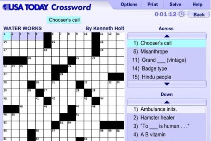 USA Today Crossword